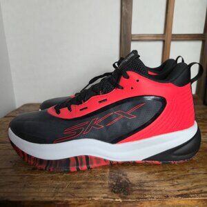 Skechers Men's Size 10 Basketball SKX League Sneaker Black/Red 253010/BKRD